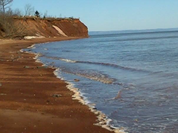 Red sand beach, Bay of Fundy