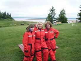 Getting ready for tidal bore rafting=Nova Scotia Day Trips