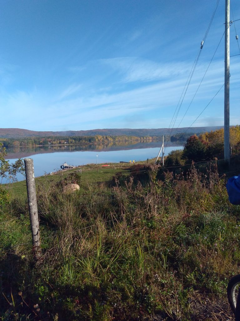 Along the Annapolis River before Bridgetown.Harvest Moon Trail Adventure