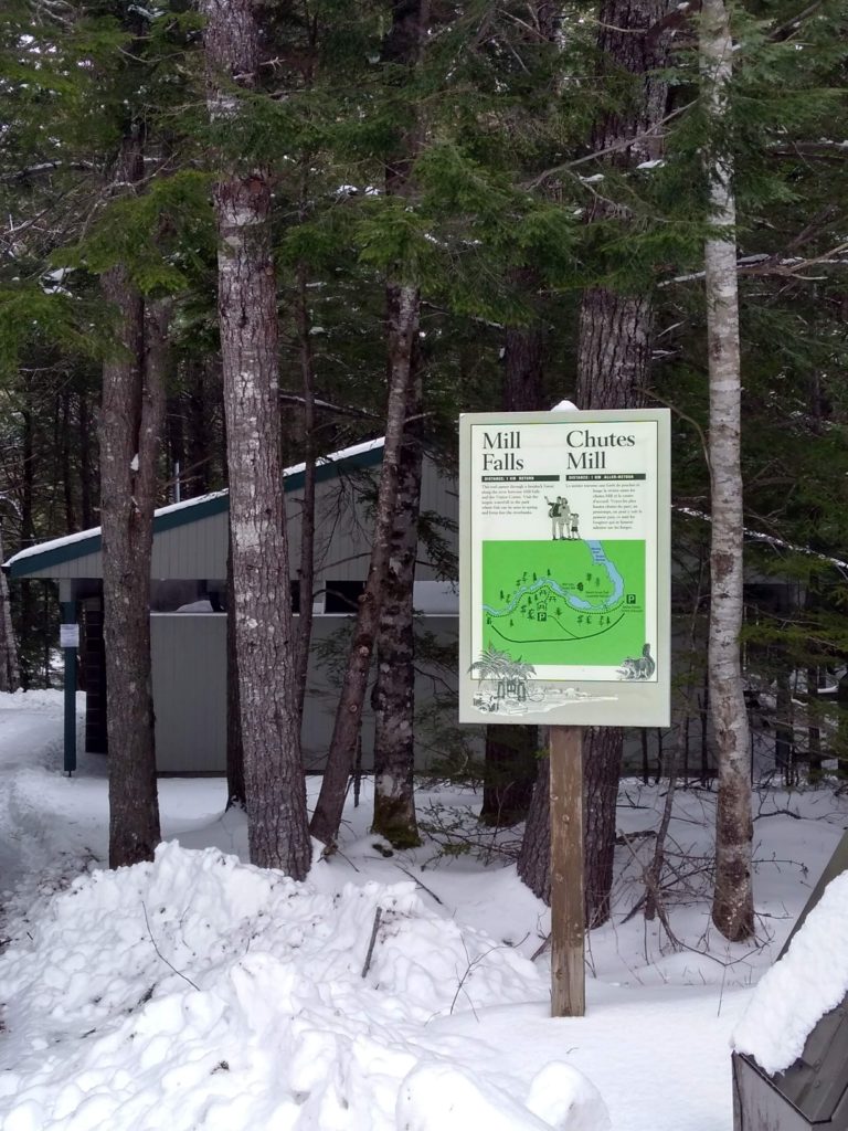 Picnic shelter at Mill Falls