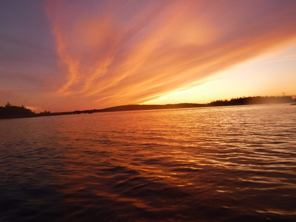 Paddle to a sunset 