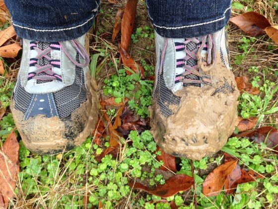 Hiking in the rain