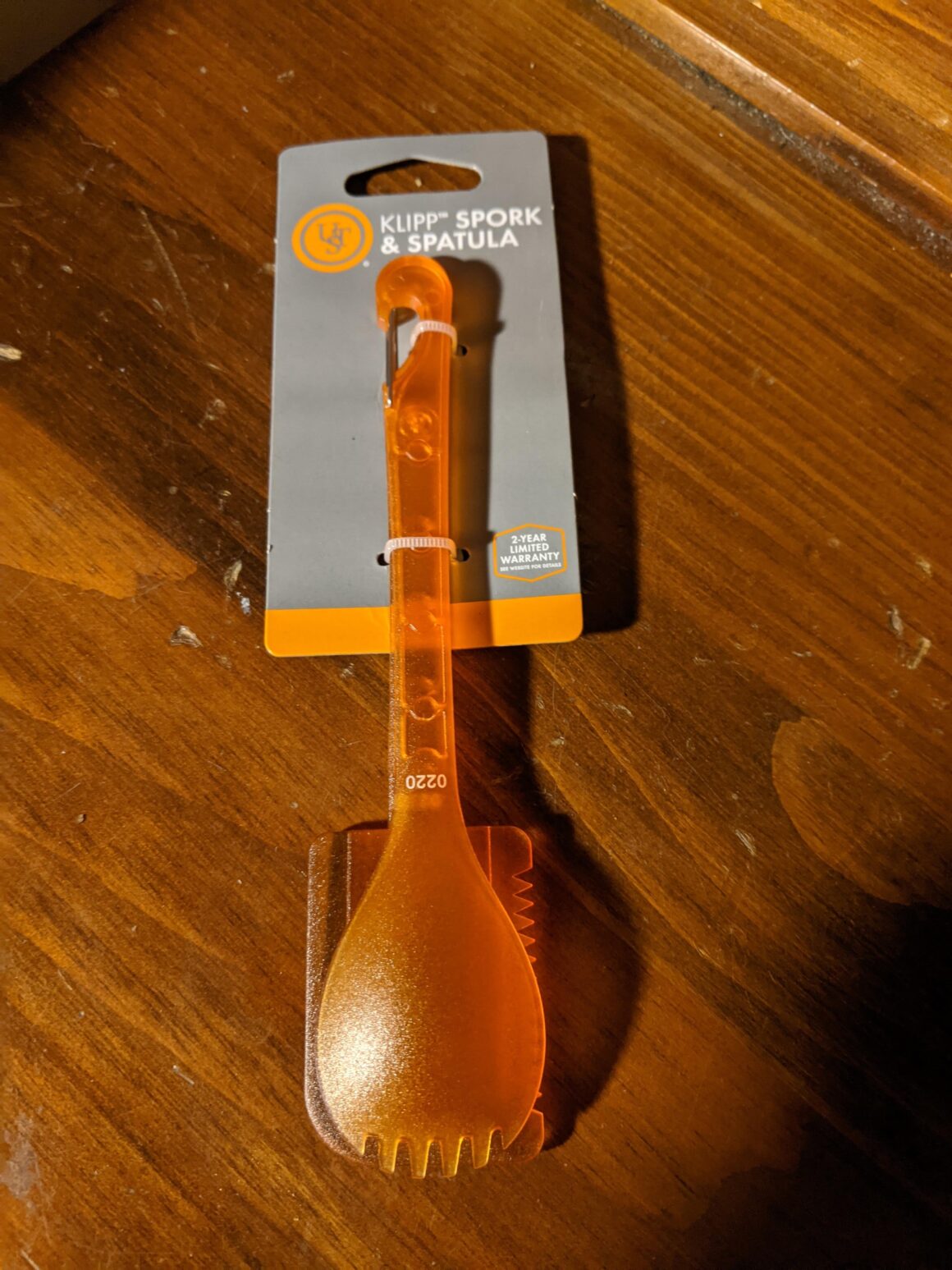 Do I trust this spork? Camp kitchen