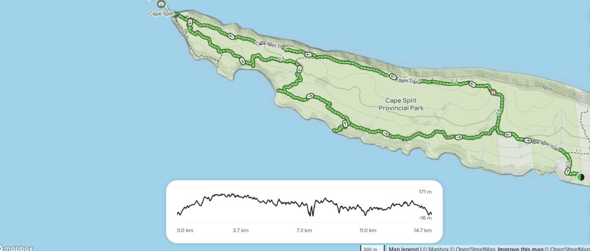 Cape Split Map